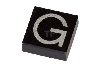 LEGO Tile 1 x 1 with Letter Capital G Pattern