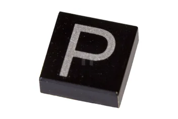 LEGO Fliese 1 x 1 mit Großbuchstaben P-Muster