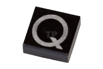 LEGO Fliese 1 x 1 mit Großbuchstaben Q-Muster