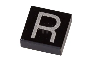 LEGO Fliese 1 x 1 mit Großbuchstaben R-Muster
