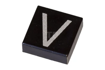 LEGO Fliese 1 x 1 mit Großbuchstaben V-Muster