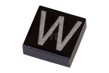LEGO Fliese 1 x 1 mit Großbuchstaben-W-Muster