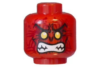 LEGO Tête de figurine avec visage d'extraterrestre et motif de dents…