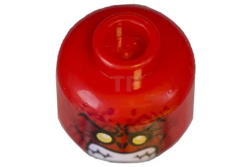 LEGO Tête de figurine avec visage d'extraterrestre et motif de dents…