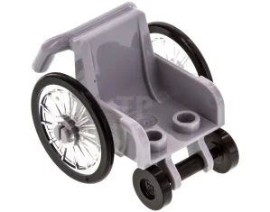 LEGO Wheelchair - Seat and Wheels Complete