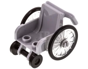 LEGO Wheelchair - Seat and Wheels Complete
