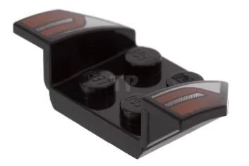 LEGO Vehicle, Mudguard 2 x 4 with Flared Wings and Stripes…