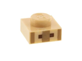 LEGO Plate 1 x 1 with Squares Pattern (Minecraft Villager)