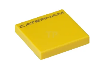 LEGO Tile 2 x 2 with 'CATERHAM' Pattern