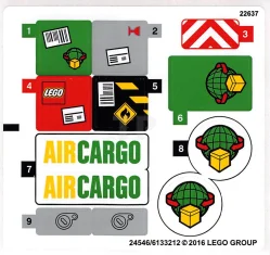 LEGO Sticker for Set 60101 (International Version)