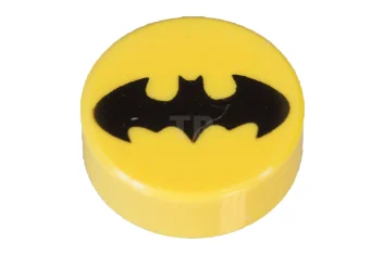 LEGO Carreau 1 x 1 rond avec motif de chauve-souris (logo…