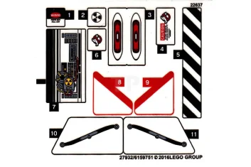 LEGO Sticker for Set 75828 (International Version)
