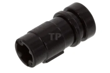 LEGO Großfigurenwaffe Lichtschwertgriff halb 2L mit Achsenbohrung