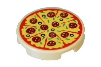 LEGO Carreau 2 x 2 rond avec O inférieur et motif…