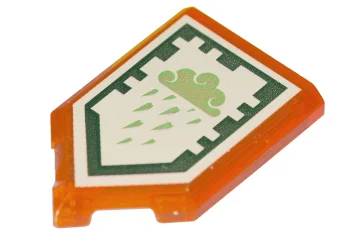 LEGO Tile 2 x 3 Pentagonal with Nexo Power Shield Pattern…