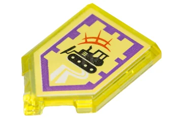 LEGO Fliese 2 x 3 Pentagonal mit Nexo Power Shield Muster…