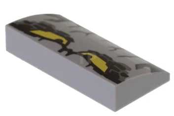 LEGO Pendenza curvo 2 x 4 x 2/3 con modello Occhi…