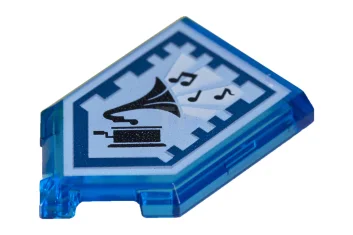 LEGO Tile 2 x 3 Pentagonal with Nexo Power Shield Pattern…