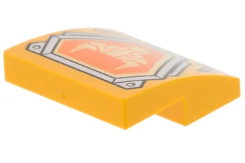 LEGO Slope 2 x 2 x 2/3 Curved with Bull Pattern