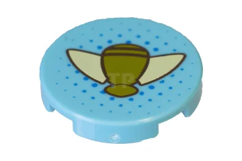 LEGO Piastrelle 2 x 2 rotonde con O inferiore e motivo…