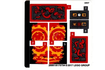 LEGO Sticker for Set 70626