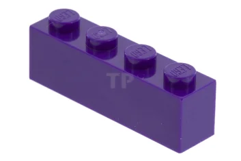 LEGO Brick 1 x 4 with 4 Studs on 1 Side