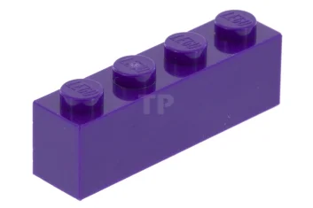 LEGO Brick 1 x 4 with 4 Studs on 1 Side