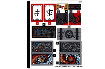 LEGO Sticker for Set 70627 (North American Version)