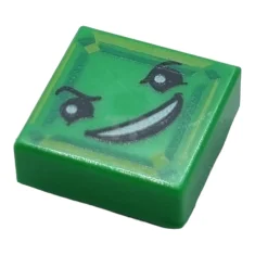 LEGO Fliese 1 x 1 mit Gesichtsmuster (Kryptomit)