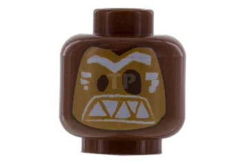 LEGO Head Minifig with Alien Mask Pattern (Kakamora)