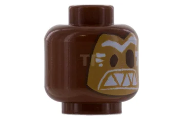 LEGO Head Minifig with Alien Mask Pattern (Kakamora)