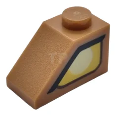 LEGO Slope 2 x 1 - 45° Clayface Eye Pattern (Left…
