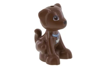 LEGO Hond Puppy Zitten met Patroon