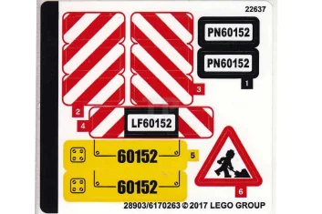 LEGO Sticker for Set 60152