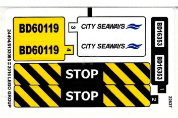 LEGO Sticker for Set 60119 (International Version)