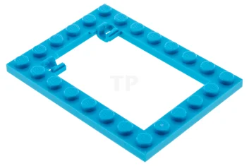 LEGO Plate 6 x 8 Trap Door Frame Horizontal (Long Pin…