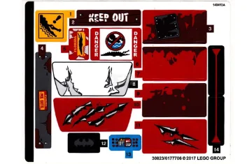 LEGO Autocollant pour l'ensemble 70907