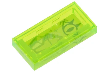 LEGO Tile 1 x 2 with Goblin Eye Pattern