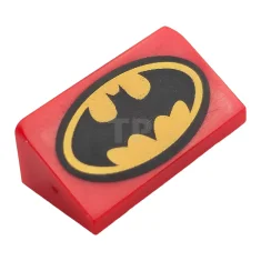 LEGO Slope 30° 1 x 2 x 2/3 with Bat Pattern…