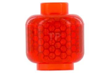 LEGO Tête de figurine avec motif en nid d'abeille.