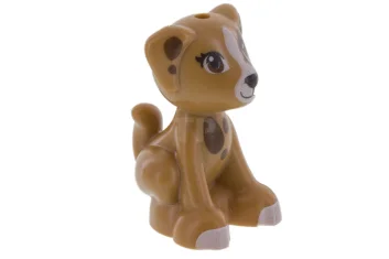LEGO Hond Puppy Zitten met Patroon (Lara)
