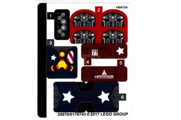 LEGO Sticker for Set 76077