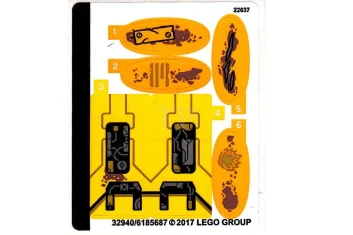 LEGO Aufkleber für Set 76080