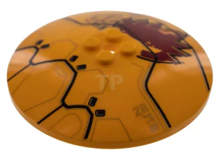 LEGO Dish 8 x 8 Inverted with 'TIVAN' and '23MB' Pattern