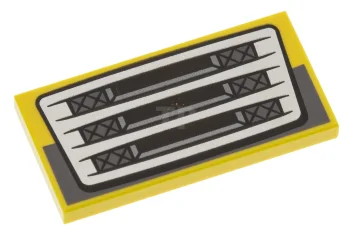 LEGO Tile 2 x 4 with Car Grille Pattern