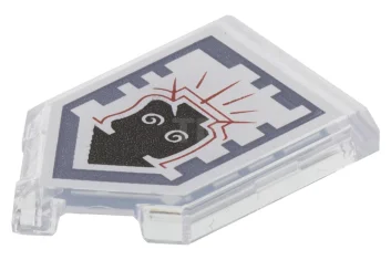 LEGO Tile 2 x 3 Pentagonal with Nexo Power Shield Pattern…