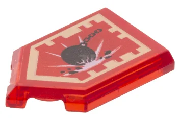 LEGO Piastrelle 2 x 3 Pentagonali con motivo scudo Nexo Power…