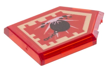 LEGO Piastrelle 2 x 3 Pentagonali con motivo scudo Nexo Power…