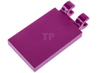 LEGO Tile, Modified 2 x 3 with 2 Clips (thick open…