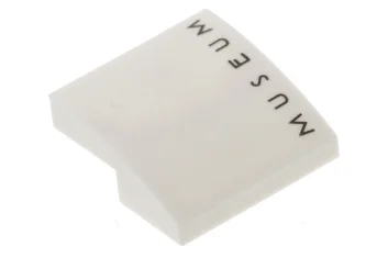 LEGO Slope 2 x 2 x 2/3 Curved with 'MUSEUM' Pattern